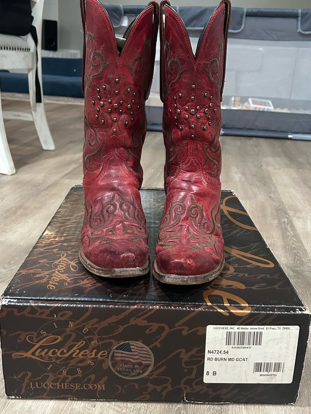 Lucchese Women’s Mad Dog Goat Red Boot